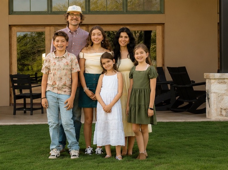 Jake Kreifels with his family